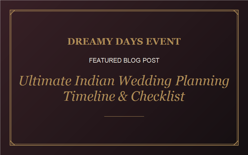 Wedding Checklist Timeline