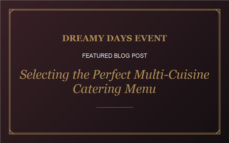 Wedding Catering Menu
