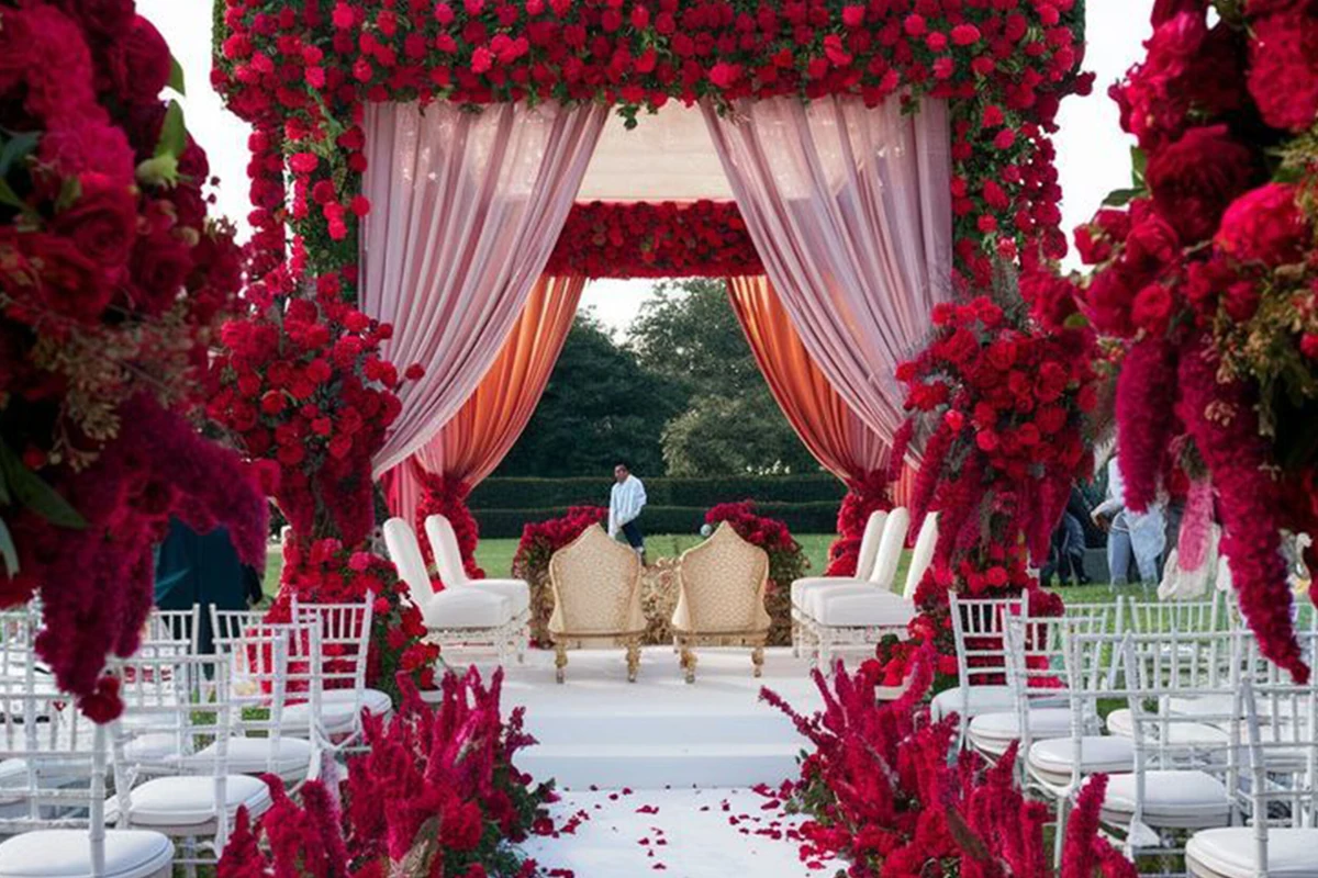 Rooftop Mandap Styling Luxury Wedding Planner Delhi NCR